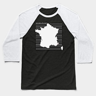 Nice City Map Baseball T-Shirt